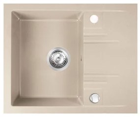 FERRO DRGM48/58SA Νεροχύτης Κουζίνας Άμμου Γρανίτης 58x48cm