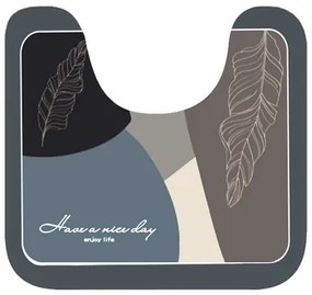 HOME USE πατάκι μπάνιου HUH-0215, αντιολισθητικό, 50x40cm, 3.5mm πάχος, πολύχρωμο
