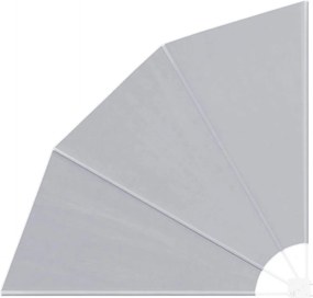 vidaXL Αδιάφανο σκίαστρο μπαλκονιού 160 x 160 cm Πολυεστέρας Γκρι
