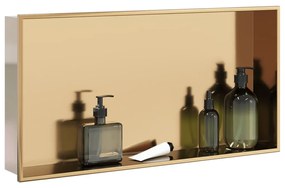 Εσοχή Ντους Βουρστ. Χρυσό 62x32x9 εκ. Αν. Ατσάλι - Χρυσό