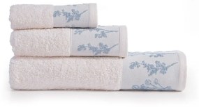 Πετσέτες Claris (Σετ 3τμχ) Ecru Nef-Nef Homeware Σετ Πετσέτες 70x140cm 100% Cotton