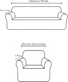Stewehome σετ καλύμματα καναπέ με σχέδιο φύλλου 180x230 cm