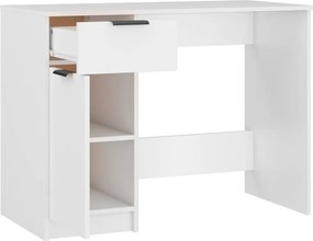 vidaXL Γραφείο Λευκό 100x50x75 εκ. Επεξεργασμένο Ξύλο