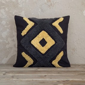 Διακοσμητικό Μαξιλάρι (45x45) Nima Deco Aziza Dark Grey