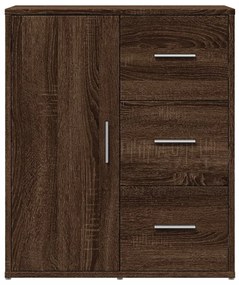 vidaXL Βοηθητικό Ντουλάπι Καφέ Δρυς 60x31x70εκ. από Επεξεργασμένο Ξύλο