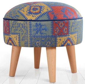 Σκαμπό Rugrev 209FLF1422 45x45x45cm Blue
