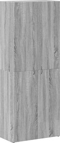 vidaXL Ντουλάπι Αρχειοθέτησης Γκρι Sonoma 60 x 32 x 153 εκ. από Τεχνητό Ξύλο