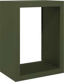 vidaXL Ράφι Καυσόξυλων Πράσινη 60x40x80 εκ. Ατσάλινο