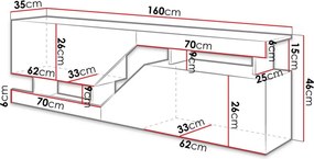 Έπιπλο τηλεόρασης Ceelias-Fusiko-Leuko