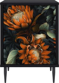 vidaXL Κομοδίνο LOCHEM 2 τεμ. Μαύρη Δρυς 36 x 33 x 51 εκ.