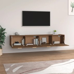 vidaXL Ντουλάπια Τοίχου 2 τεμ. Καφέ δρυς 100x36,5x35 εκ. Επεξ. Ξύλο
