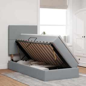 vidaXL Κρεβάτι με αποθηκευτικό χώρο και στρώμα 90 x 200 cm Πολυεστέρας