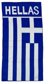 Πετσέτα θαλάσσης με την Ελληνική σημαία Hellas 140x70cm