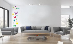 Διακοσμητικά αυτοκόλλητα τοίχου πεταλούδες - 50x70