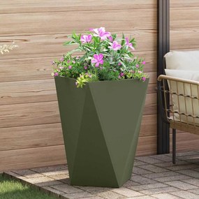 vidaXL Γλάστρα Ελιά Πράσινη 50 x 50 x 75 cm Ατσάλι