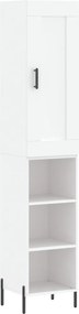 vidaXL Ντουλάπι Λευκό 34,5 x 34 x 180 εκ. από Επεξεργασμένο Ξύλο