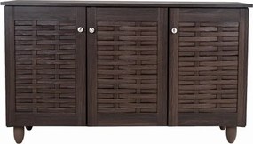 ΠΑΠΟΥΤΣΟΘΗΚΗ-ΝΤΟΥΛΑΠΙ 3 ΠΟΡΤΕΣ IGGY HM2211.01 WENGE 114Χ34Χ68εκ.