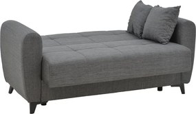 Σετ σαλονιού Lincoln 2τεμ ύφασμα σε ανθρακί απόχρωση 225x75x85 εκ.