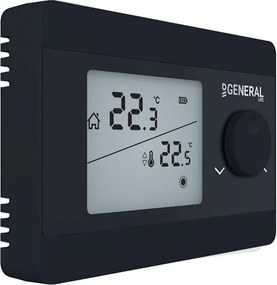 Θερμοστάτης χώρου GENERAL HT-250S-TPI BLACK τεχνητής νοημοσύνης με backlight φωτιζόμενη οθόνη