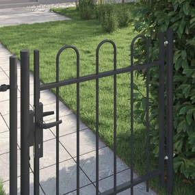 vidaXL Πύλη Φράχτη BOXTEL 103 x 150 cm Γκρι Κλειδώσιμο