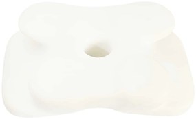 vidaXL Μαξιλάρι με μαξιλάρι Λευκό 60 x 37 x 13 εκ. Πολυεστέρας