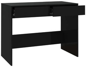 vidaXL Γραφείο Μαύρο 101x50x76,5 εκ. από Επεξεργασμένο Ξύλο