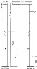 Ντουζιέρα NEDA με μίκτη