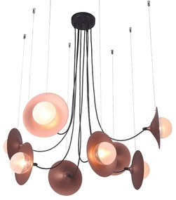 Φωτιστικό Οροφής Πολύφωτο Aca Hydra HL4308P81BC Copper