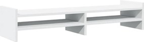 vidaXL Βάση Οθόνης Λευκή 100x27x20 εκ. από Επεξ. Ξύλο