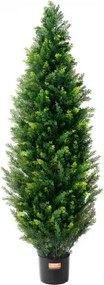 VEVOR 2 Pack 4' Artificial Cedar Topiary Tree Faux Plant UV Decor In/Outdoor