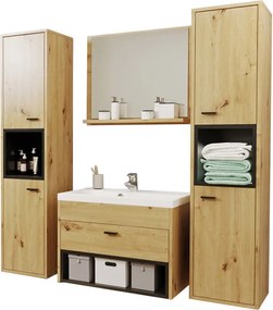 Σετ μπάνιου Olier II-Fusiko-Mavro - 0.00Χ0.00Χ0.00cm