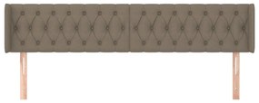 vidaXL Κεφαλάρι με Πτερύγια Taupe 183x16x78/88 εκ. Υφασμάτινο