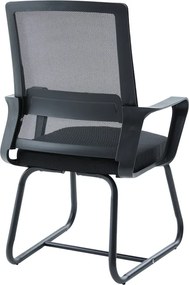 Καρέκλα επισκέπτη Palma pakoworld mesh μαύρο 46x52x94εκ