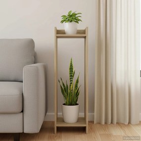 vidaXL Βάση φυτών Sonoma Δρυς 30 x 30 x 100 εκ Επεξεργασμένο Ξύλο