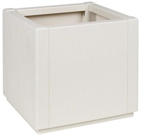 vidaXL Γλάστρα κήπου vitaXL λευκή 36x36x35 εκ PP