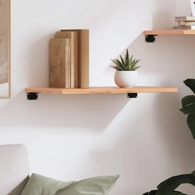 vidaXL Ράφι Τοίχου Ανοιχτό Καφέ 60x40x2 εκ. Επεξεργ. Μασίφ Ξύλο Δρυός