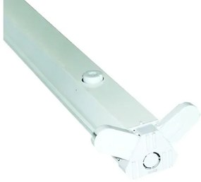 Σκαφάκι για 1 λάμπα LED T8 60cm Φθορίου Λευκή G13 INOX TH3118LED ACA-TH3118LED-Λευκό TH3118LED