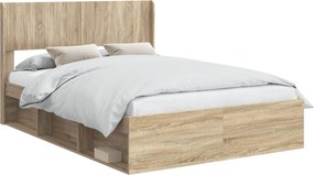 vidaXL Καλάθι με αποθήκη και κεφαλάρι Sonoma Δρυς 150 x 200 cm