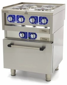Commercial Grade Stove - 4 Burners - Electric - Double Unit - 60cm Deep - with Oven
