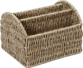 ΚΑΛΑΘΙ ΜΕ 3 ΔΙΑΧΩΡΙΣΤΙΚΑ SYNTH. RATTAN ΜΠΕΖ 19Χ16Χ13ΕΚ  (smA)