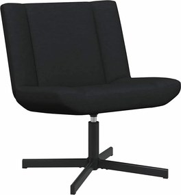 vidaXL Περιστρεφόμενη καρέκλα Μαύρο 63 x 75 x 76 εκ ύφασμα