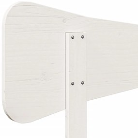 vidaXL Κεφαλάρι Λευκό 180 εκ. από Μασίφ Ξύλο Πεύκου