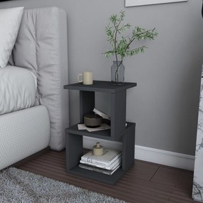 Κομοδίνο Ανθρακί CLOTRE 29.6x29.6x49.4