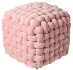 Πουφ Βελούδινο 43x43x40εκ. 2273 Nude Das Home