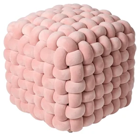 Πουφ Βελούδινο 43x43x40εκ. 2273 Nude Das Home
