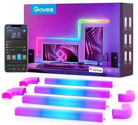 Govee H6062 Διακοσμητικό Φωτιστικό με Φωτισμό RGB Μπάρα LED Διάφανο (6+1)