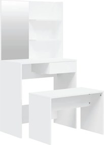 vidaXL Μπουντουάρ Σετ Σετ Λευκό 74,5 x 40 x 141 εκ.