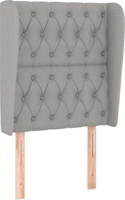 vidaXL Κρεβάτι Boxspring με Στρώμα Ανοιχτό Γκρι 80x200 εκ. Υφασμάτινο