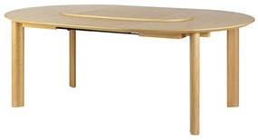 Τραπέζι Τραπεζαρίας Επεκτεινόμενο Comfort Circle Smooth 5657C5657-5 132/202x132x74,7cm Oak Umage Steel,Wood,Mdf