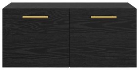 vidaXL Ντουλάπα Τοίχου Μαύρη δρυς 80 x 36.5 x 35 cm Επεξεργασμένο ξύλο